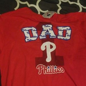 Phillies #1 dad t shirt